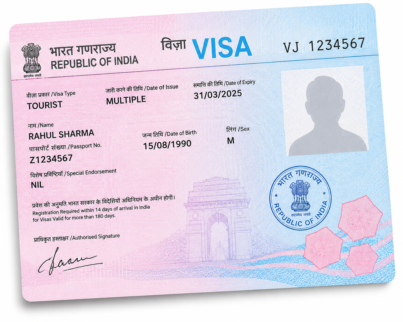 Indian visa processing